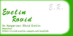 evelin rovid business card